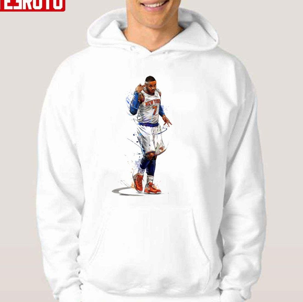 Art Basketball Legend Carmelo Anthony Unisex Hoodie
