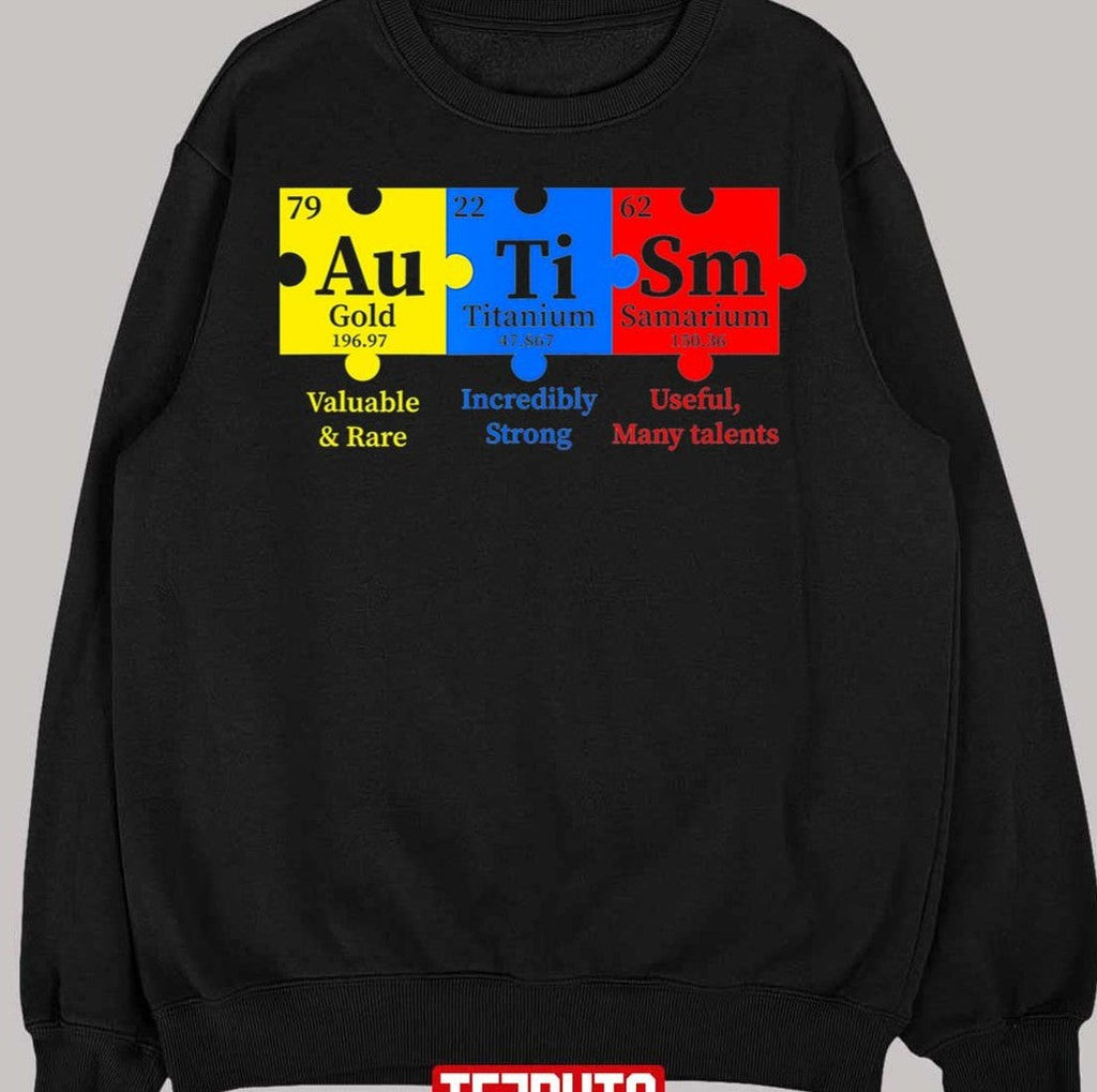 Puzzle Chemical Element Autism Awareness Unisex T-Shirt
