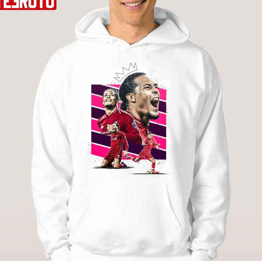 Art Illustration Virgil Van Dijk Unisex Hoodie