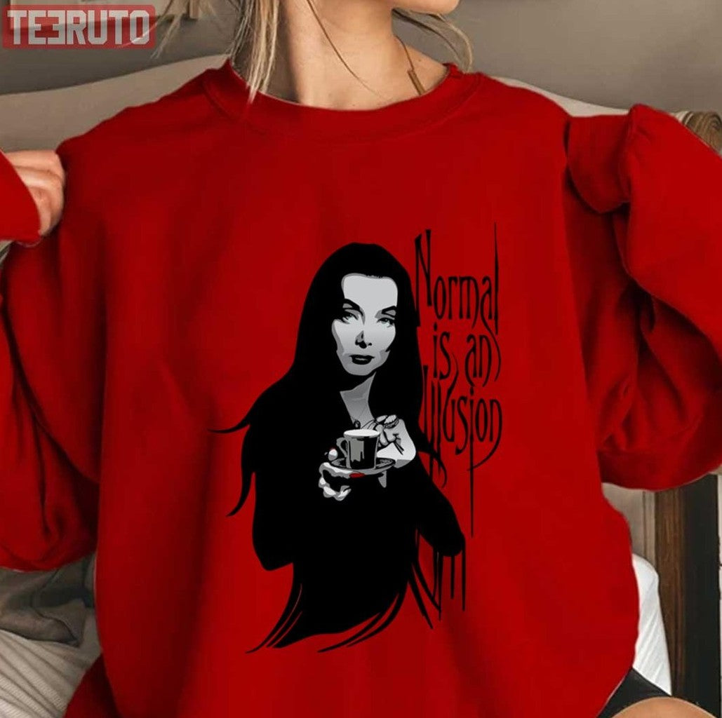 Normal Is An Illusion Charles Addans Art Of Wednesday General Unisex Sweatshirt