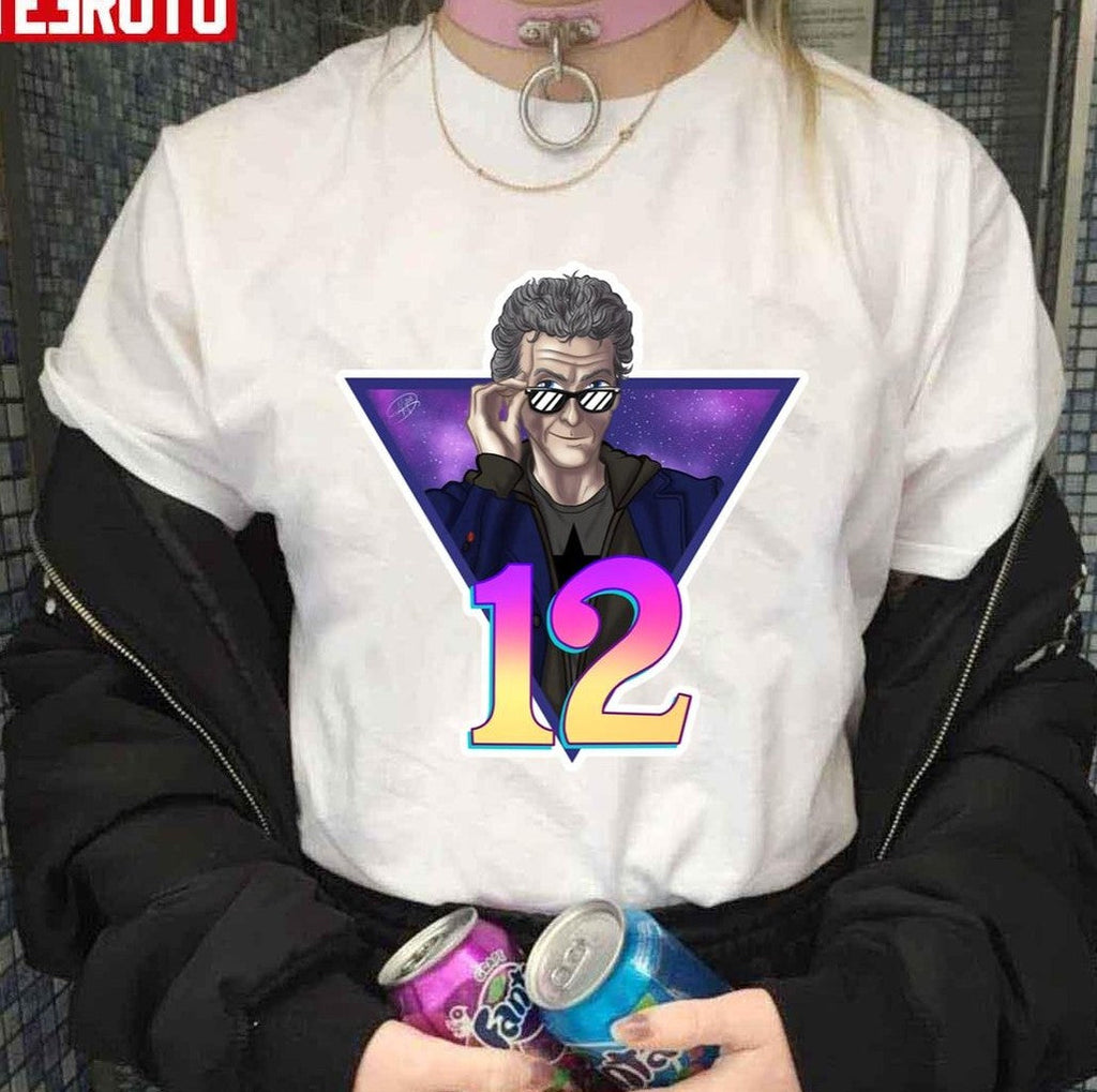 Retro Doctor Who 12th Doctor Art Unisex Sweatshirt
