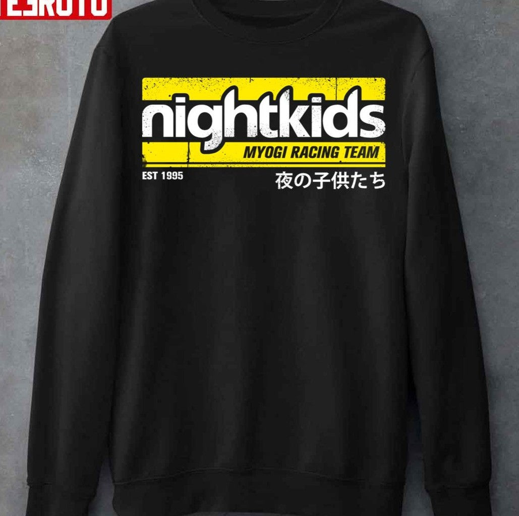 Nightkids Tee White Initial D Unisex T-Shirt