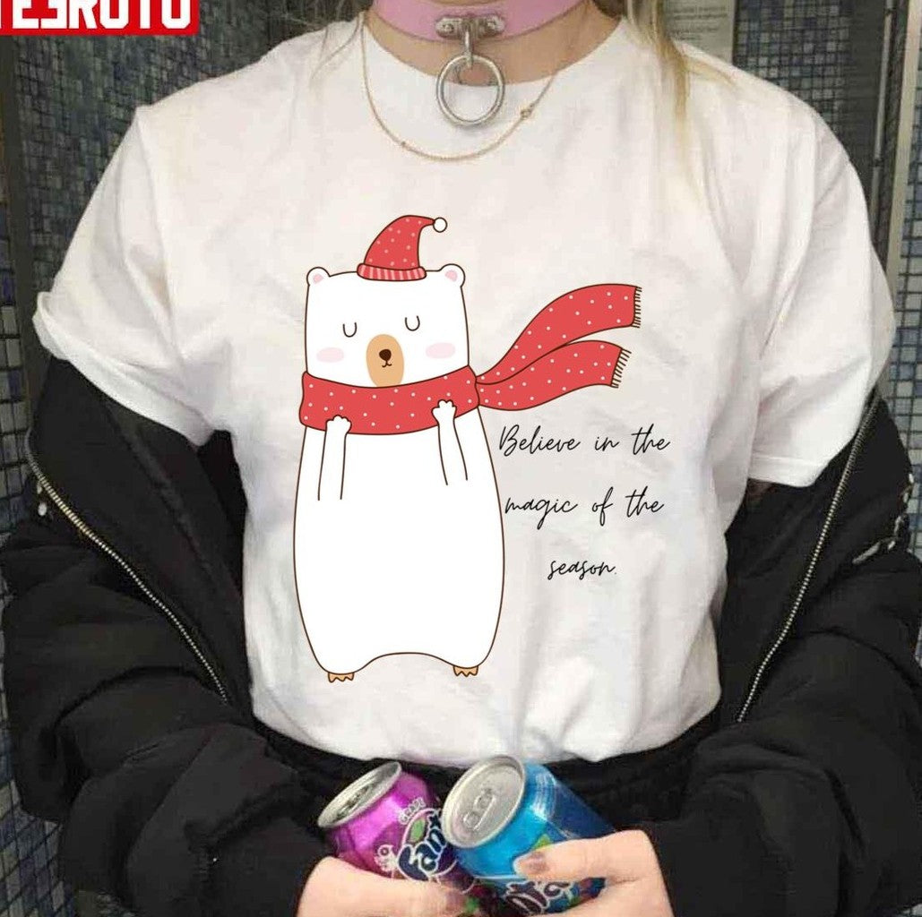 Believe In The Magic Of The Season With Mr Polar Bear Unisex Sweatshirt