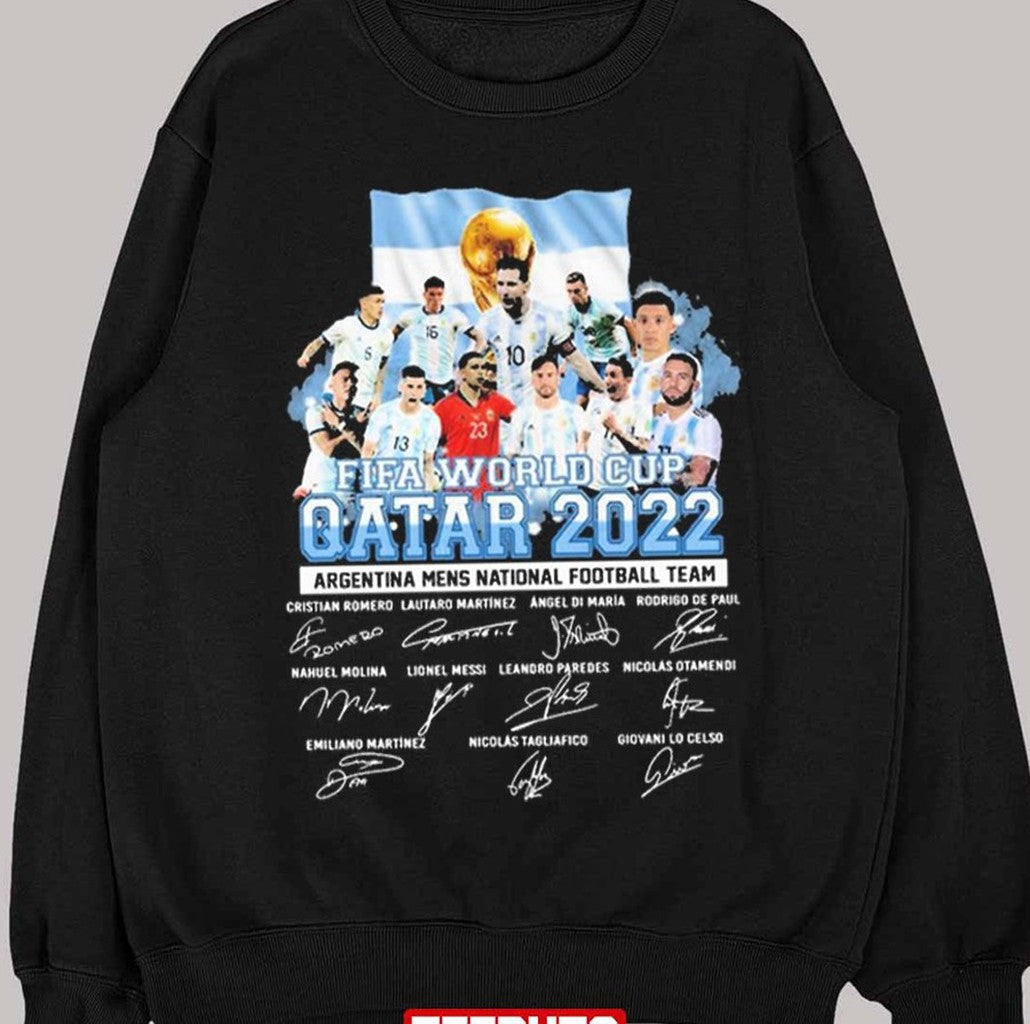 Signature Design Argentina Football World Cup Qatar 2022 Champion Unisex Sweatshirt