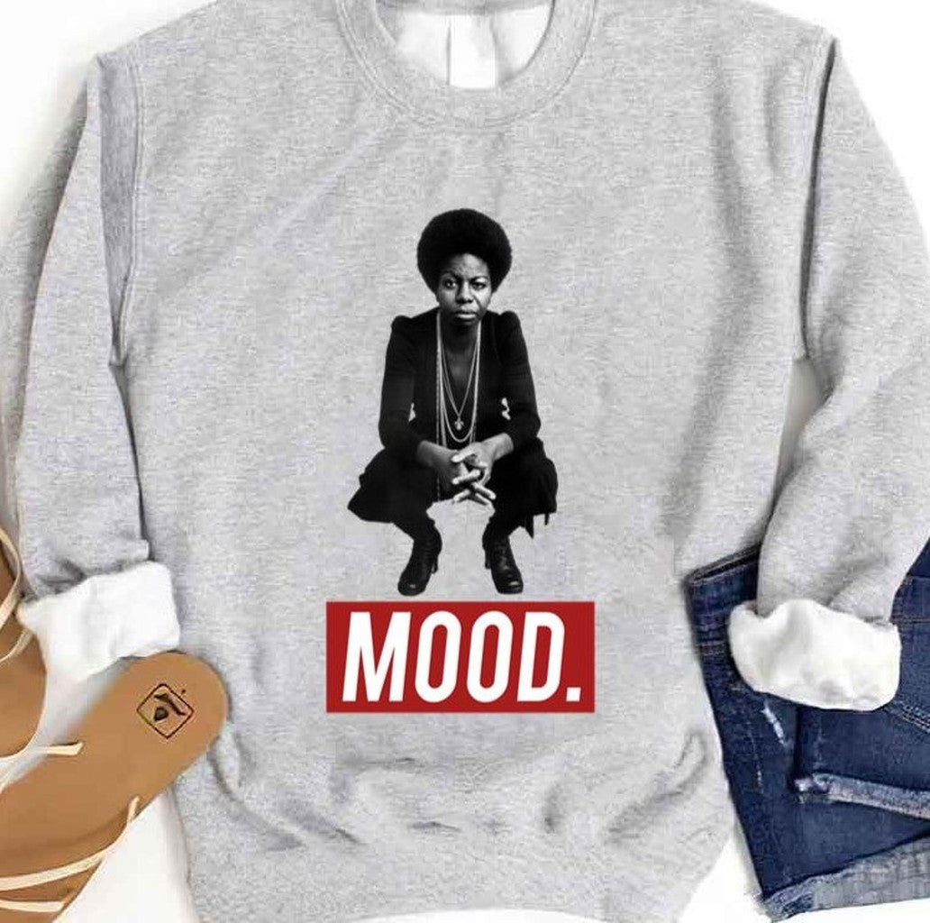 Mood Nina Simone Pose Unisex Sweatshirt