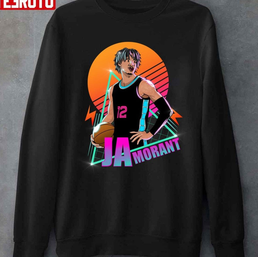 Sunset Retro Ja Morant Basketball Fanmade Unisex T-Shirt