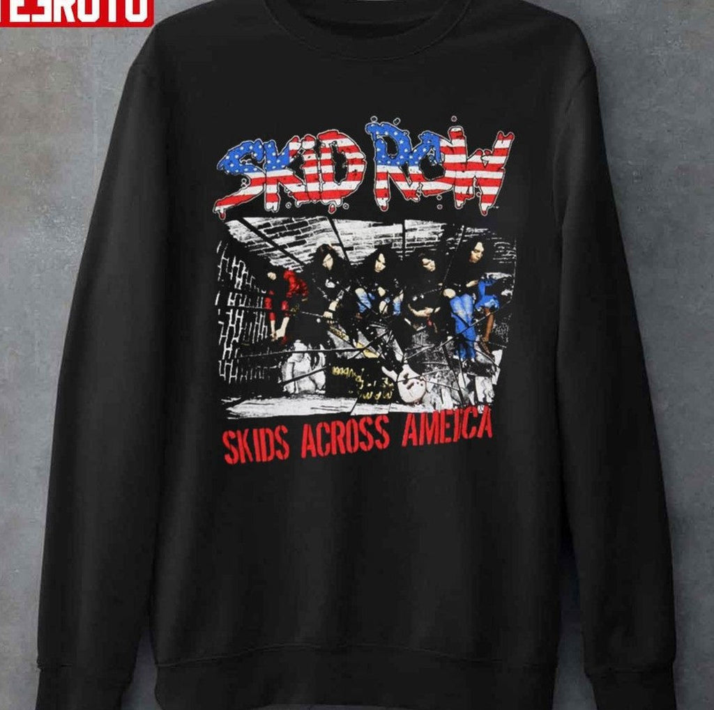 Skids Across America Skid Row Band Unisex T-Shirt