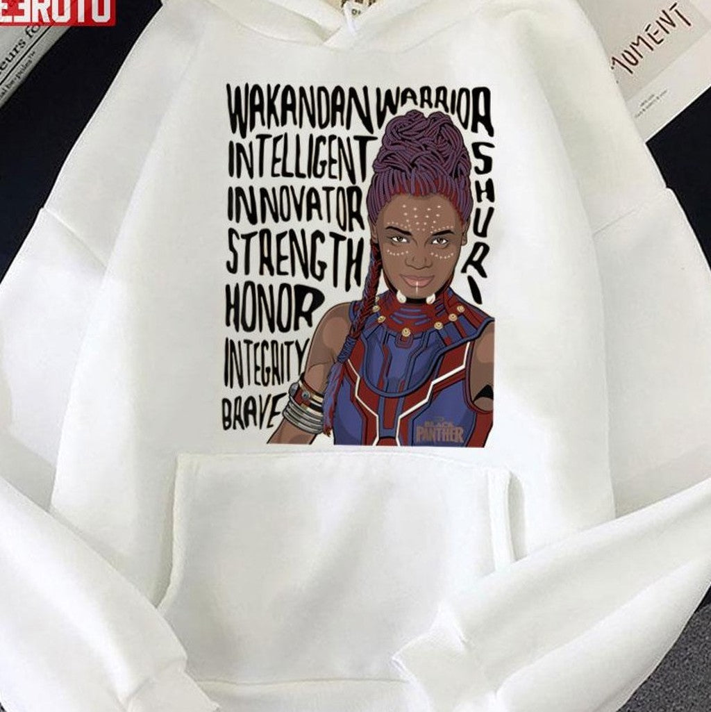 Panther Blackzz Shuri Word Art Graphic T Unisex Sweatshirt