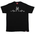 Rock Heartbeat Pulse Metal Hand Banned Member Unisex T-Shirt