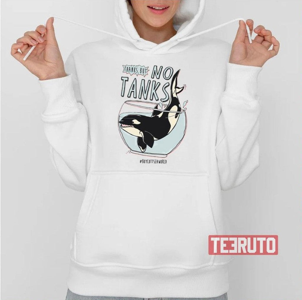 Seaworld No Tanks Orcas Unisex Hoodie