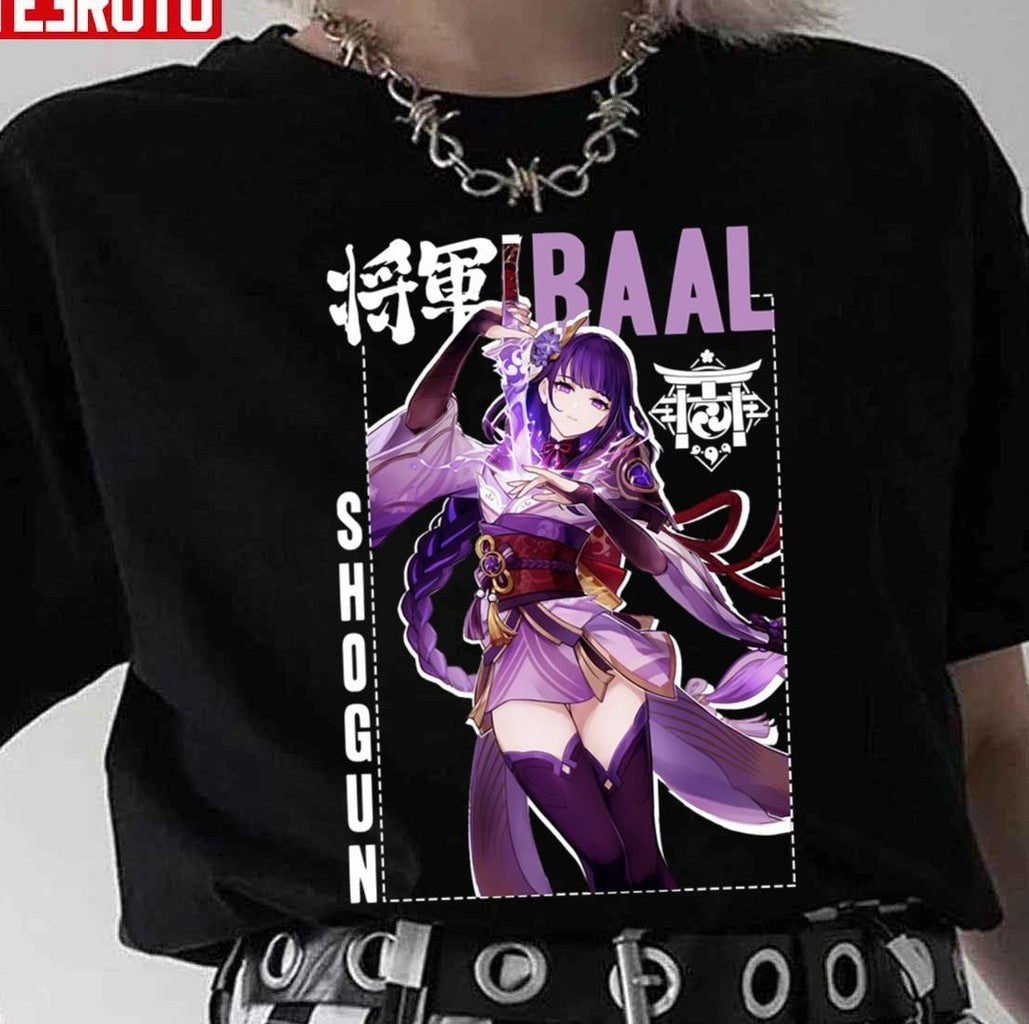 Raiden Shogun Baal New Character Genshin Impact Unisex T-Shirt