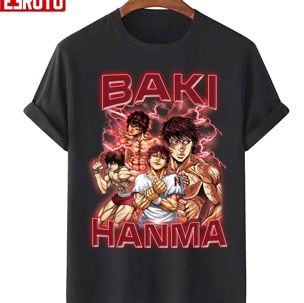 Anime Vintage Style Baki Hanma Baki The Grappler Unisex T-Shirt