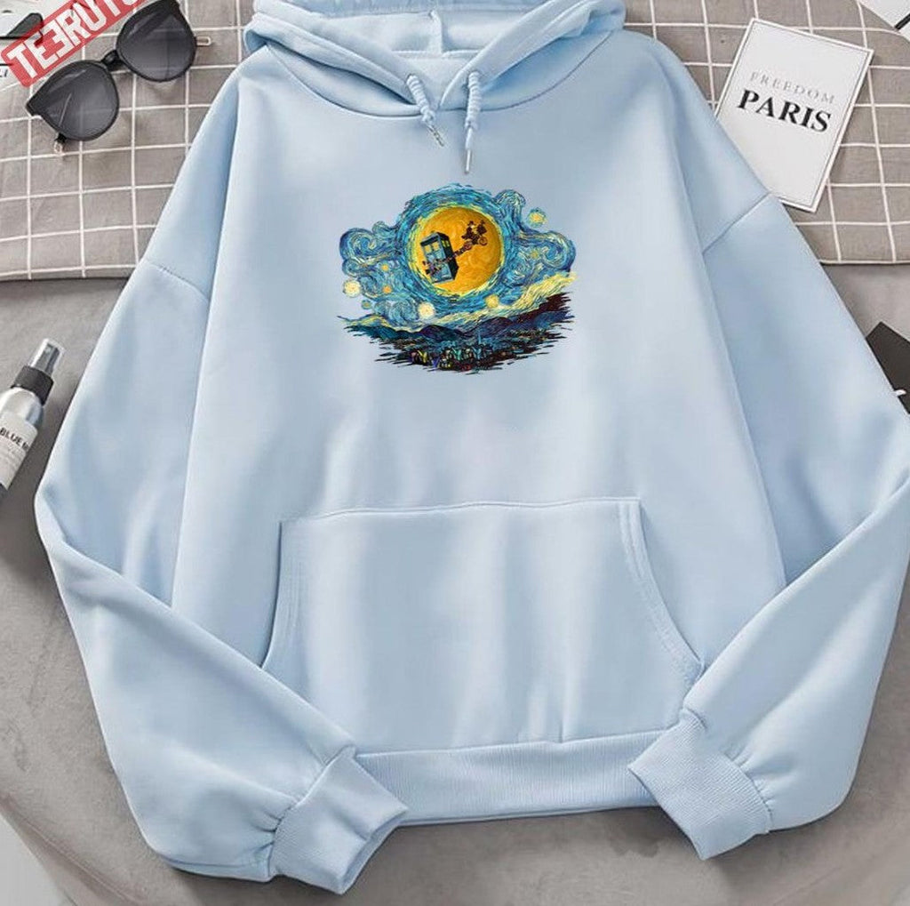 4th Doctor Supermoon Starry Night Unisex Sweatshirt Hooded