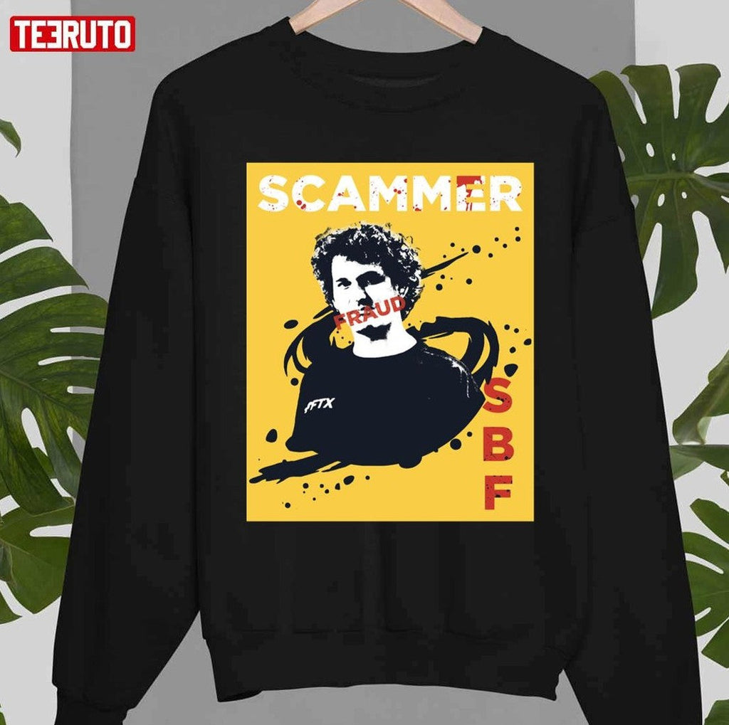 Sbf Scammer Sam Bankman Fraud Painting Unisex T-Shirt