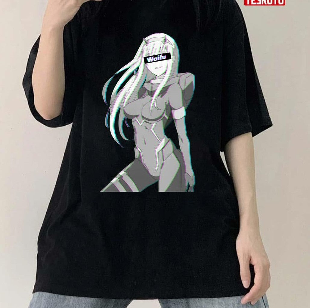 Anime Art Zero Two Waifu Unisex T-Shirt