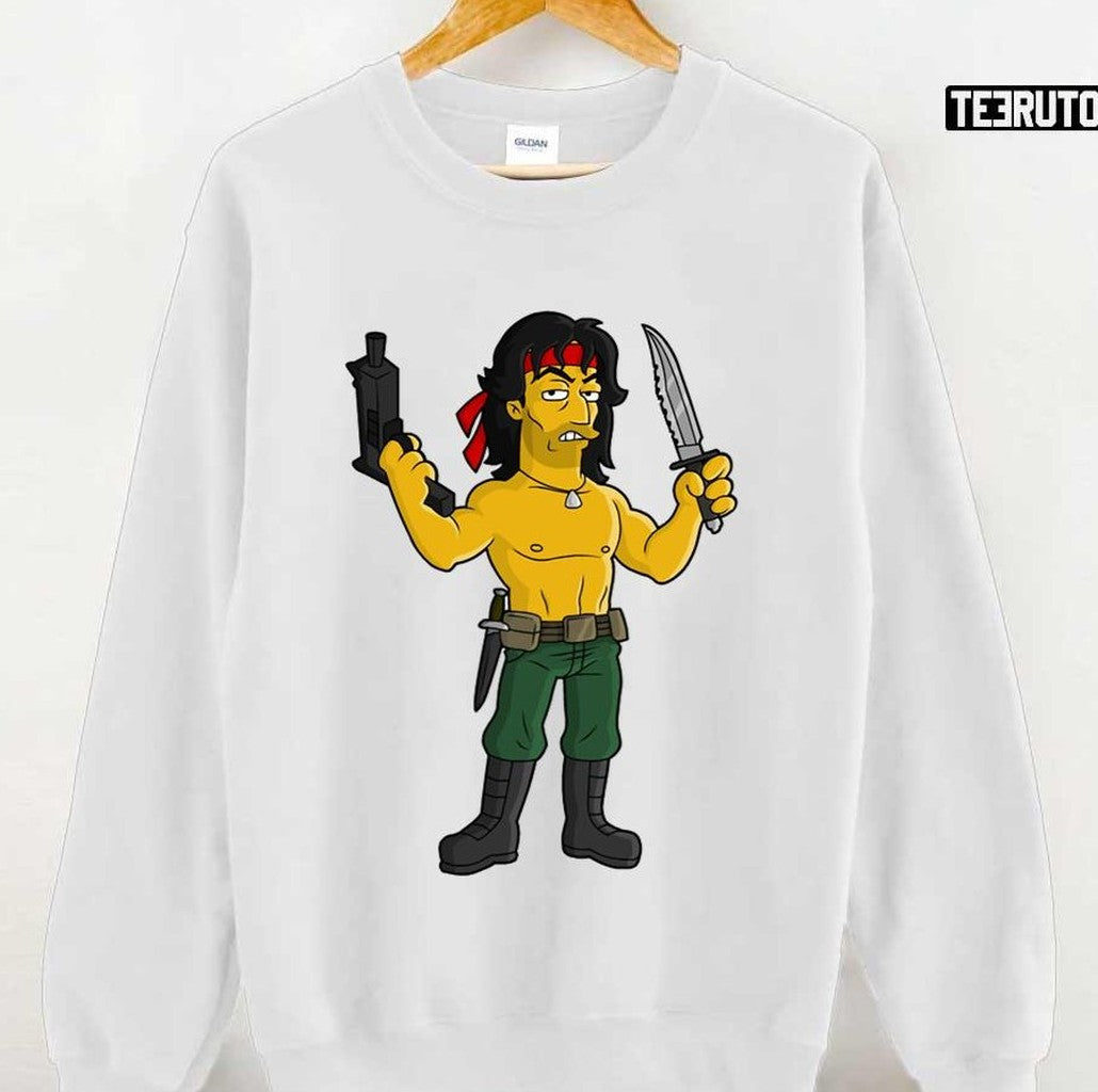 Sylvester Stallone Simpson Unisex Hoodie