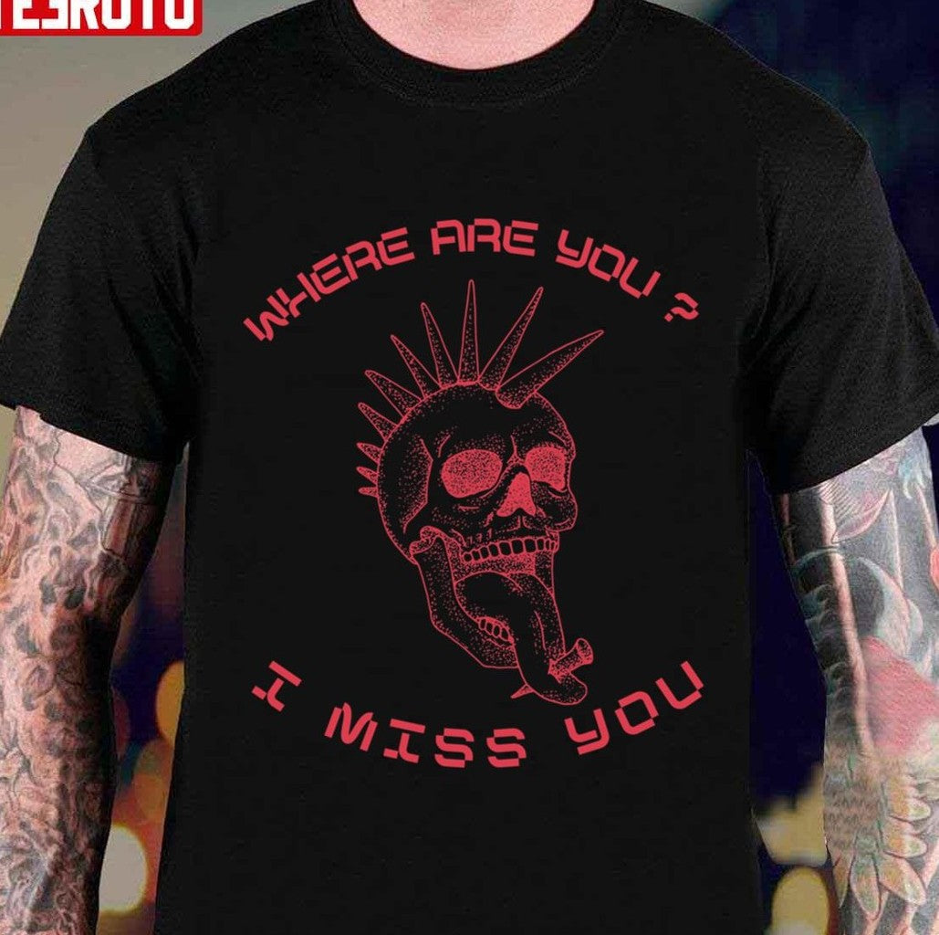 Skull Where Are You Rock Blink 182 Unisex T-shirt