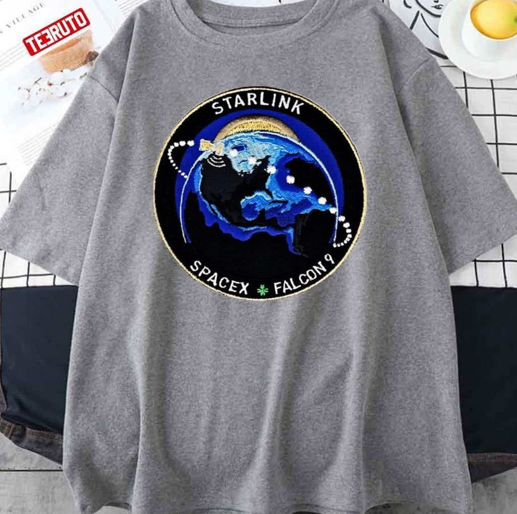 Starlink Logo Spacex Falcon Unisex T-Shirt