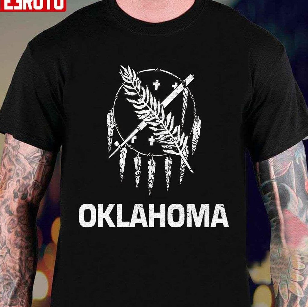 Oklahoma State Flag Insignia Ok Osage Shield Unisex T-Shirt