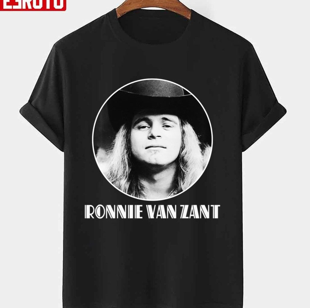 Singer Ronnie Van Zant Portrait Graphic Unisex T-Shirt