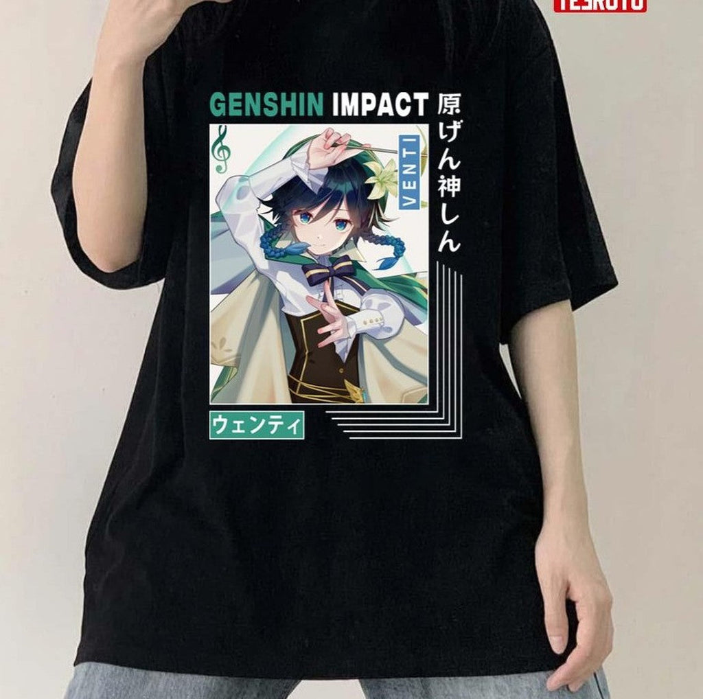 Best Venti Genshin Impact Venti Artwork Unisex T-Shirt