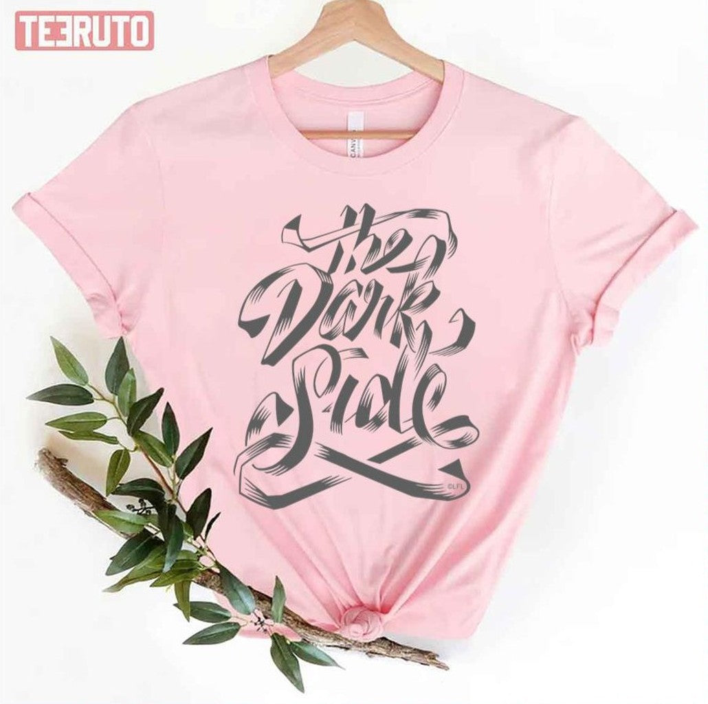 Obi Wan Kenobi The Dark Side Ribbon Lettering Unisex T-Shirt