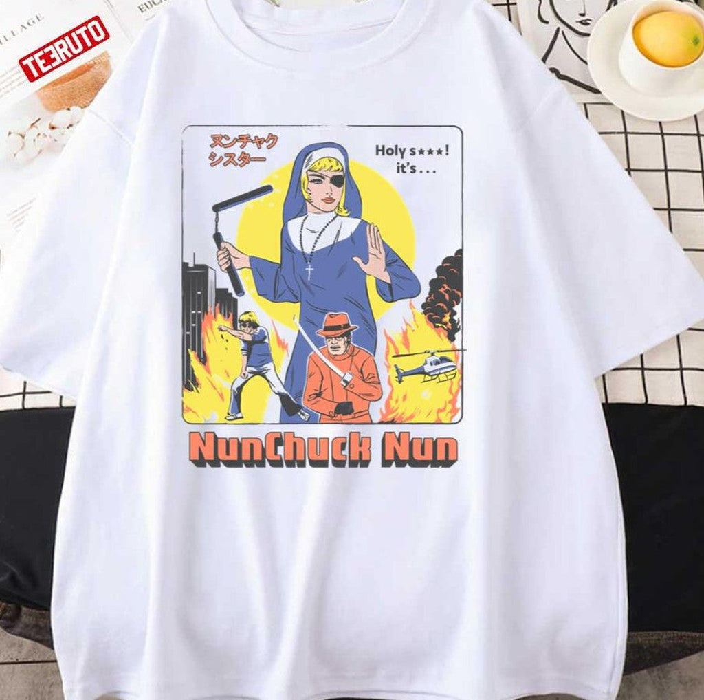 Nunchuck Nun Cool Art Unisex T-Shirt Unisex T-Shirt