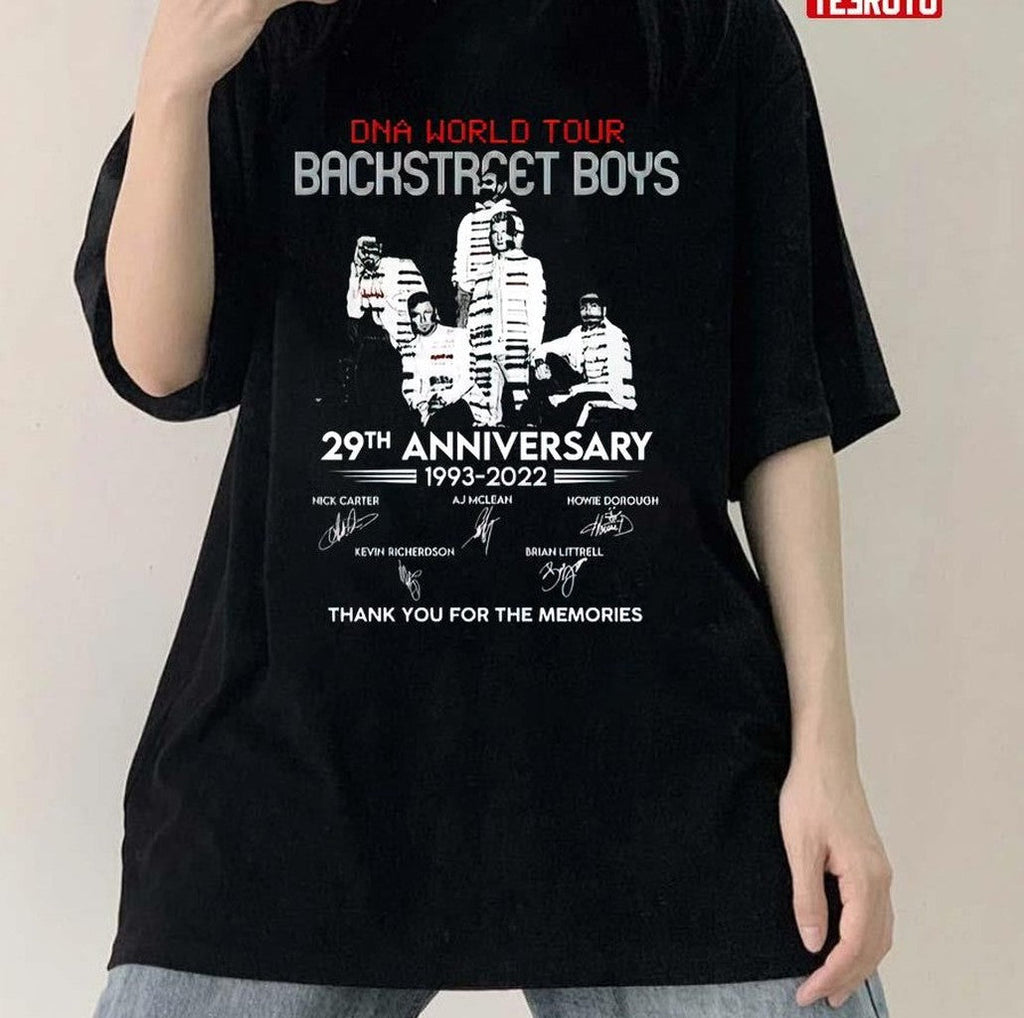 Backstreet Boys Dna Tour 2022 29th Anniversary Unisex T-Shirt