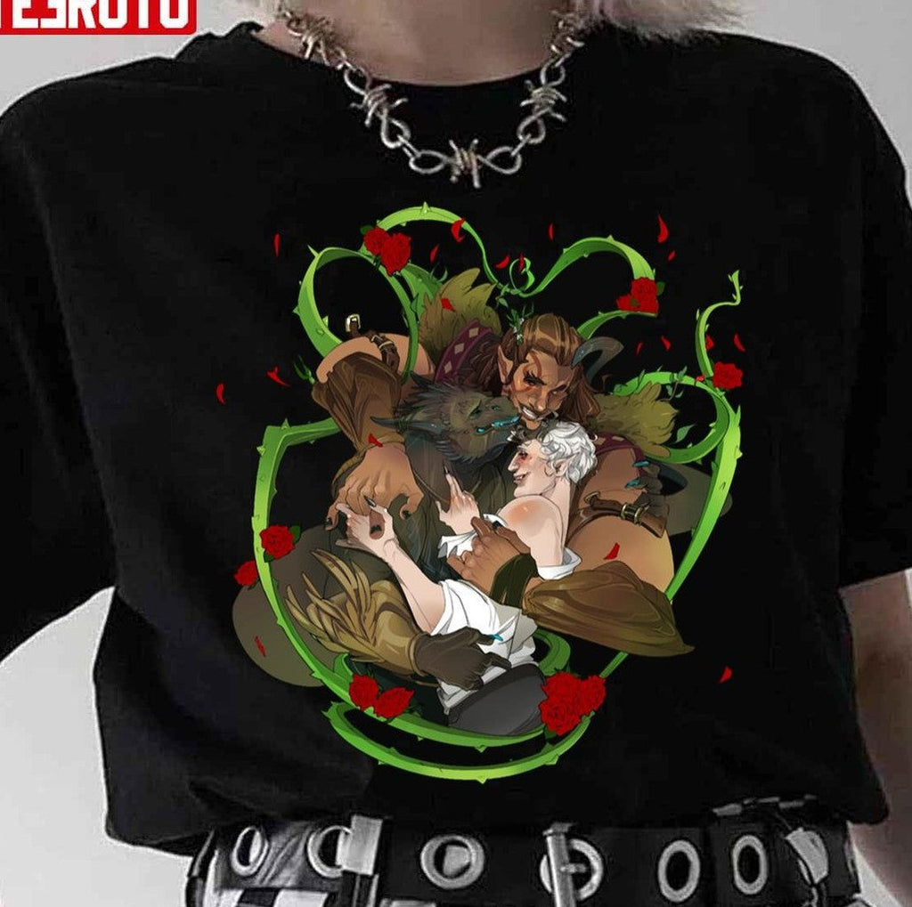 Astarion And Halsin Sandwich For A Patron Unisex T-Shirt