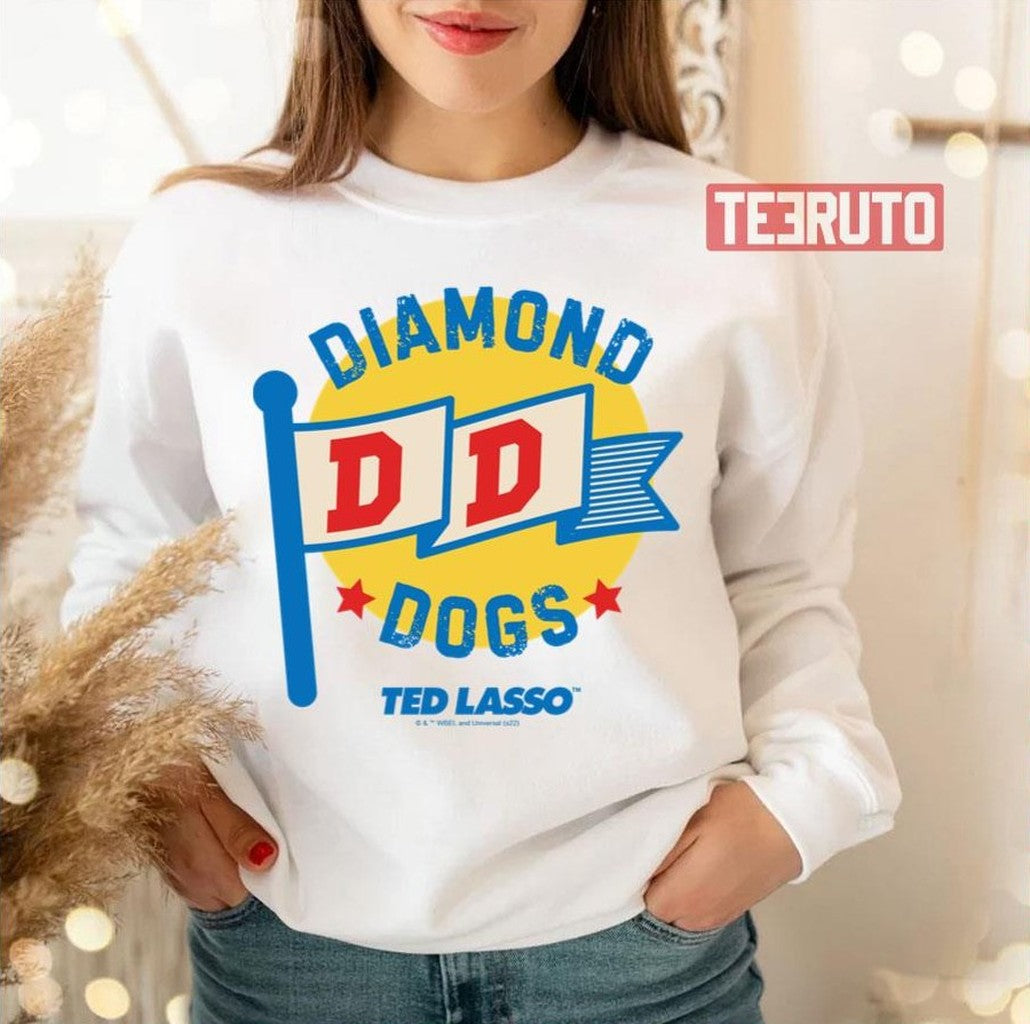Pennant Graphic Ted Lasso Diamond Dogs Unisex T-Shirt
