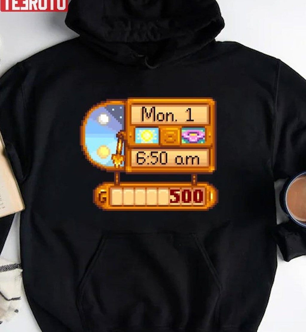 Stardew Valley Clock Harvest Moon Unisex T-Shirt