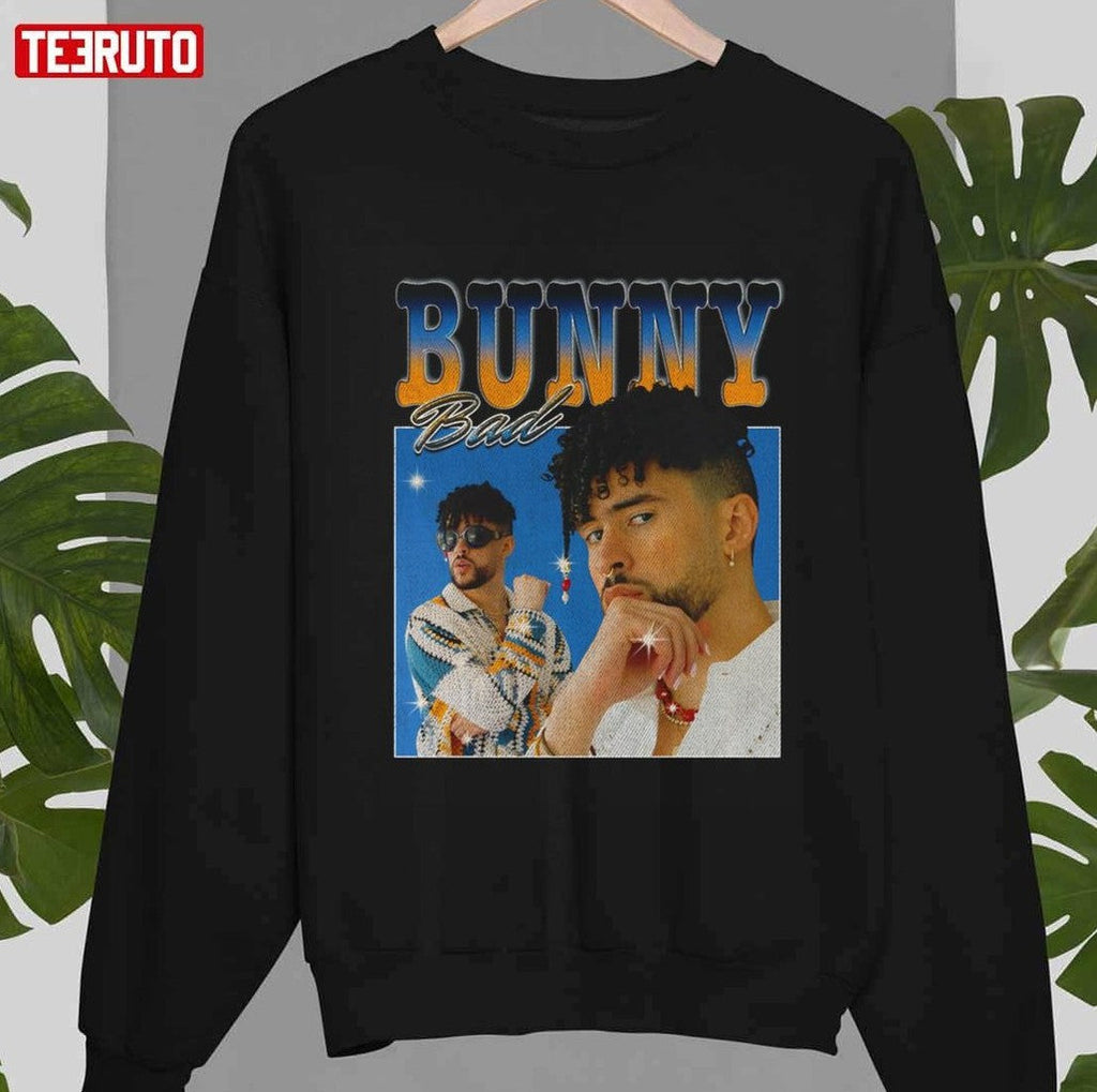 Benito Antonio Martínez Ocasio Aka Bad Bunny Vintage 90s Bootleg Homepage Graphic Unisex T-shirt