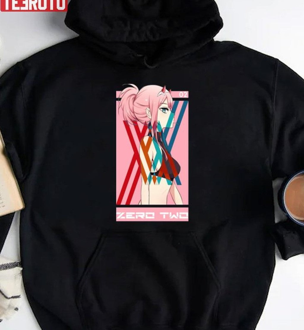 Anime Zero Two Xx Pink Art Darling In The Franxx Unisex T-Shirt