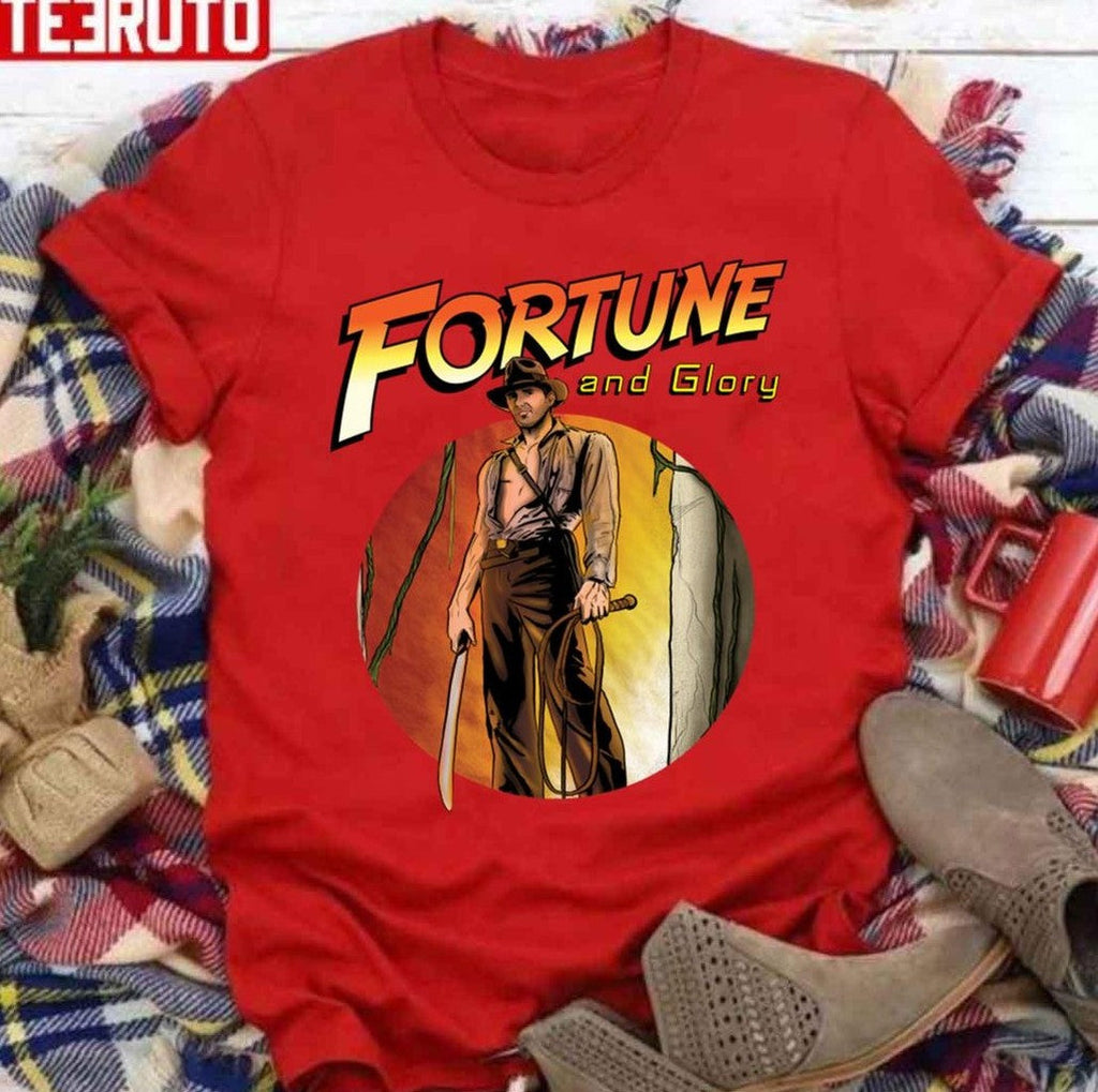 Animated Design Indiana Jones Fortune And Glory Adventurer Unisex Sweatshirt