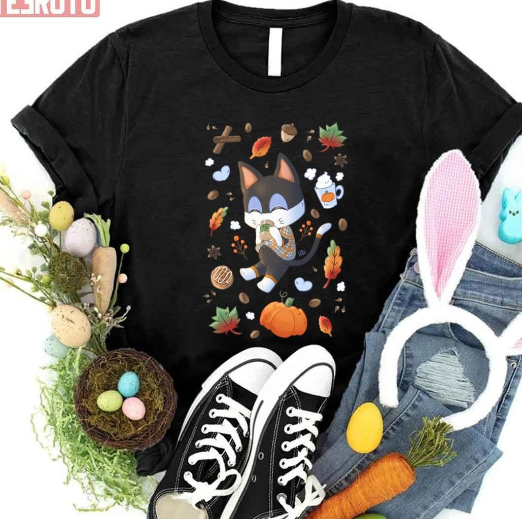 Punchy Pumpkin Spice Latte Halloween Animal Crossing Unisex T-shirt