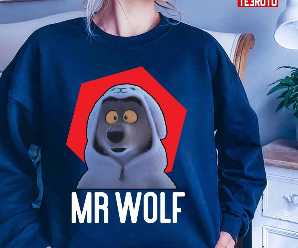 Shocked Mr Wolf The Bad Guys Film 2022 Unisex T-Shirt