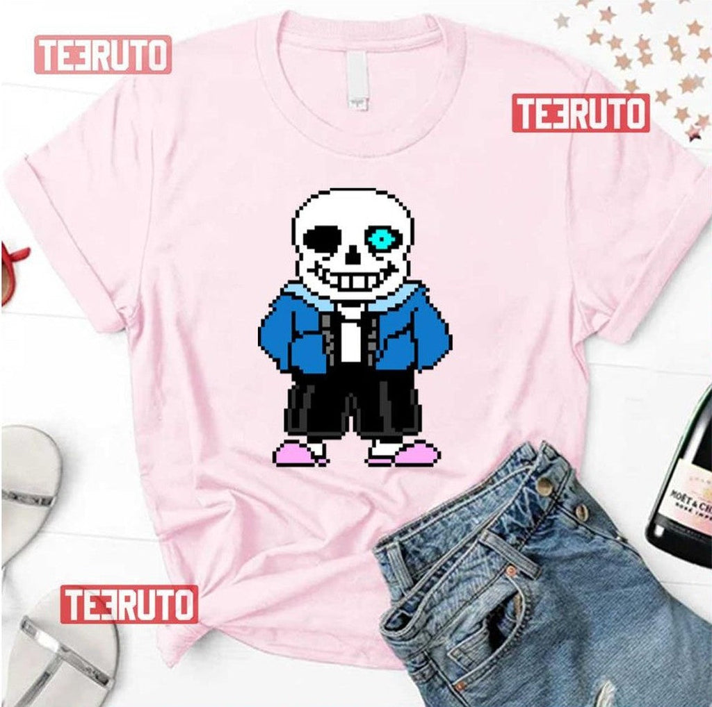 Sans From Undertale 8bit Design Unisex T-Shirt