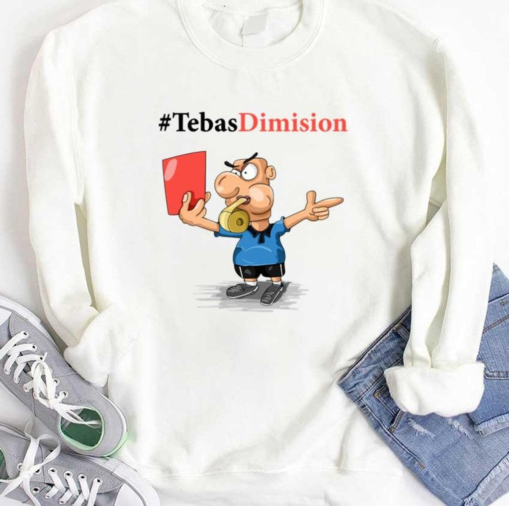 Tebas Dimision Referee Holds Up The Red Card Unisex T-Shirt