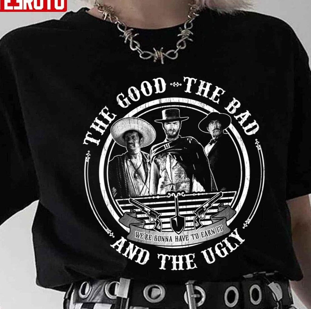 The Good The Bad Logo Clint Eastwood Unisex T-Shirt