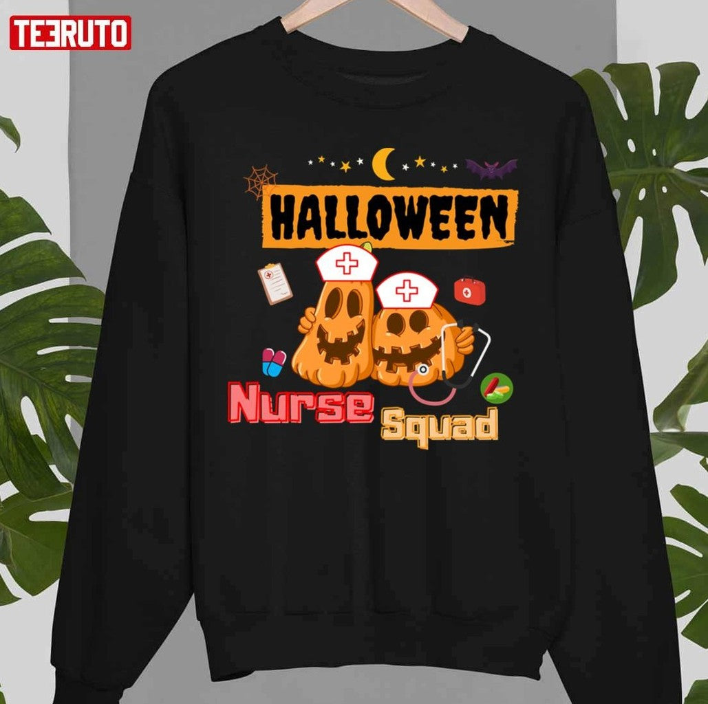 Nurse Squad Team Pumpkin Ghost Unisex T-Shirt