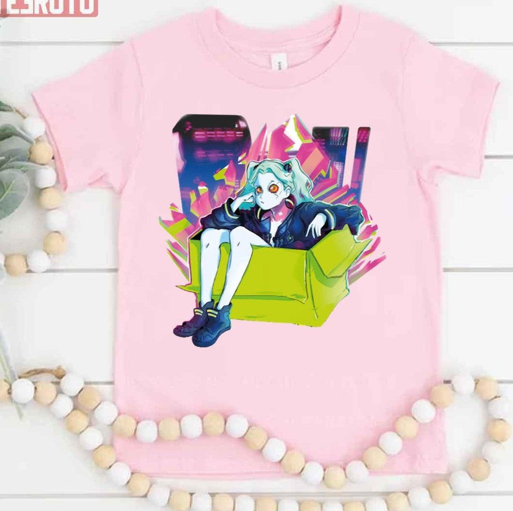 Sitting In The Bõ Rebecca Of Cyberpunk Edgerunners Unisex T-Shirt