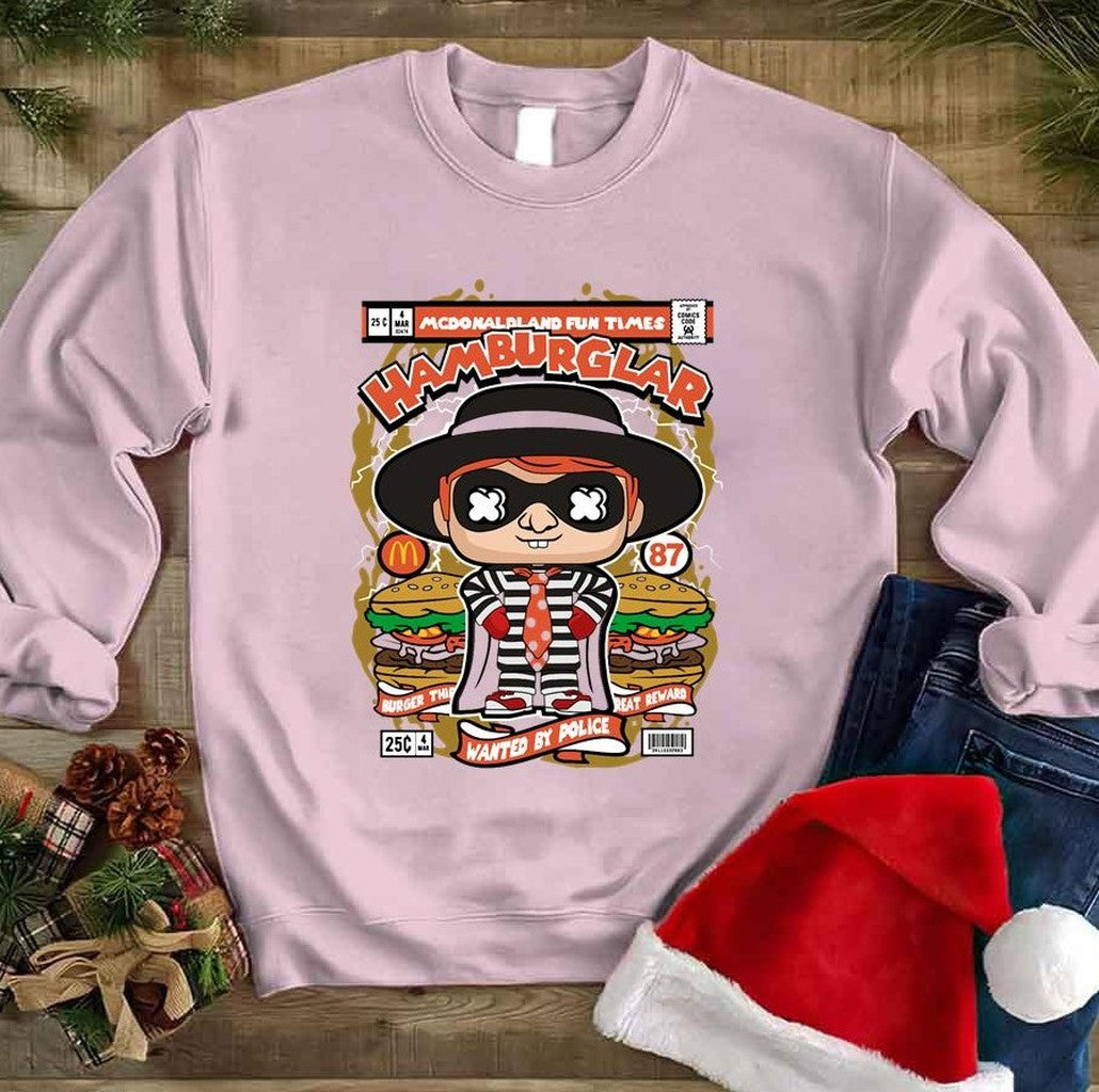 Pop Culture Hamburglar Graphic Unisex Sweatshirt