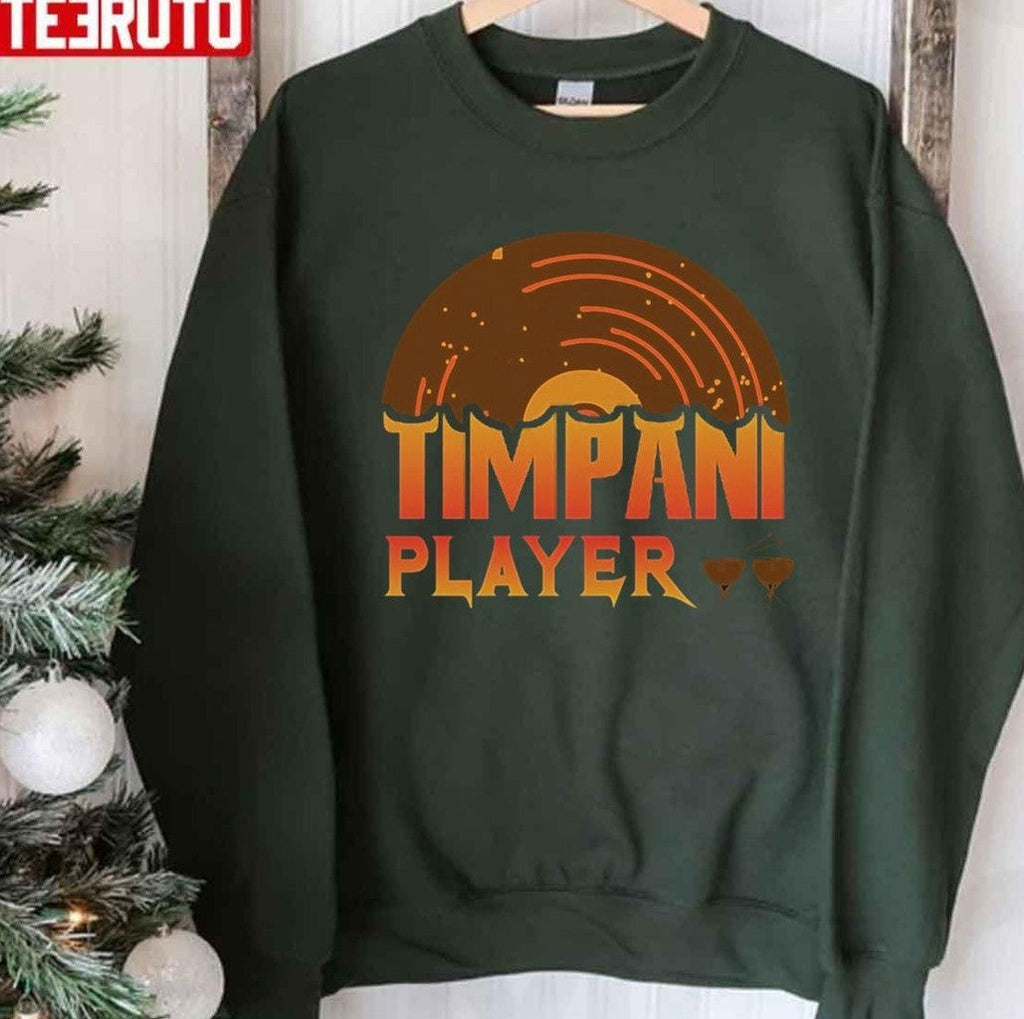 Music Vintage Timpani Player Graphic Unisex T-shirt