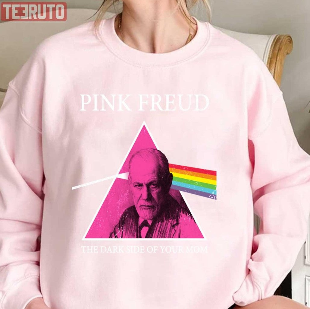 Sigmund Freud Pink Freud Dark Side Of Your Mom Unisex T-Shirt