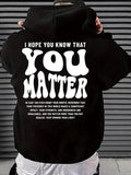 Letter Print Men's Casual Drawstring Hoodie, Regular Fit Sweatshirt for Spring & Fall, Fashionable Daily Men's ClothingÂ 
