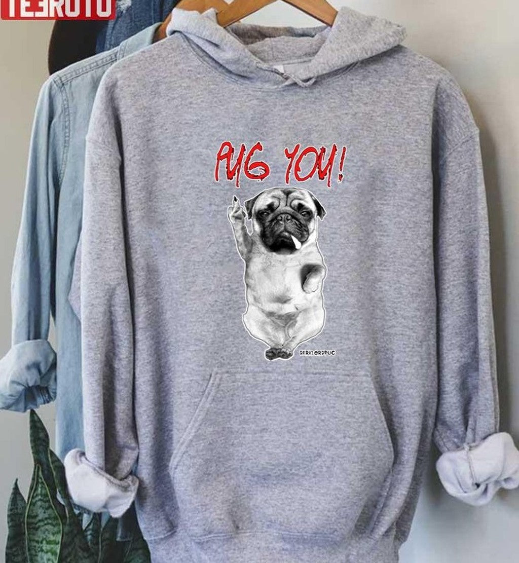 Pug You Funny Dog Metal Unisex T-Shirt