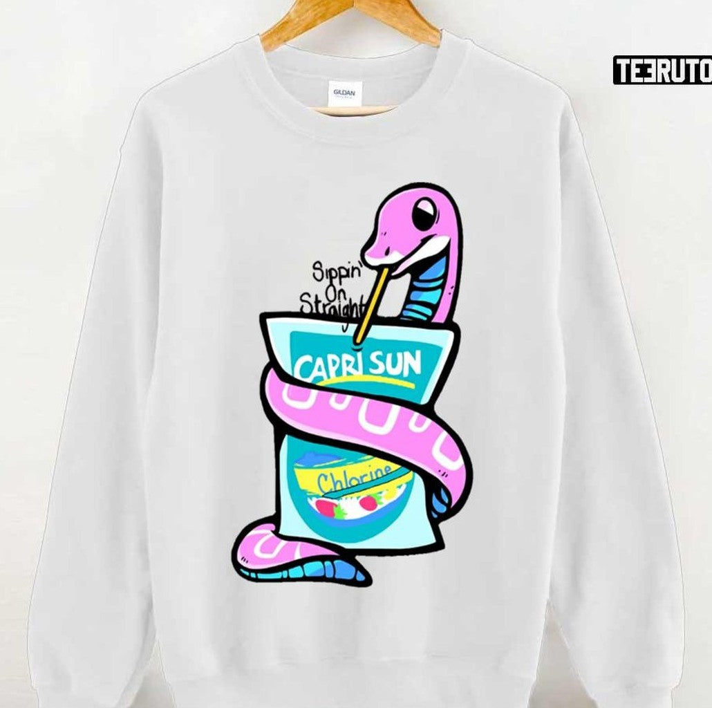 Snake Sippin On Straight Chlorine Unisex T-Shirt