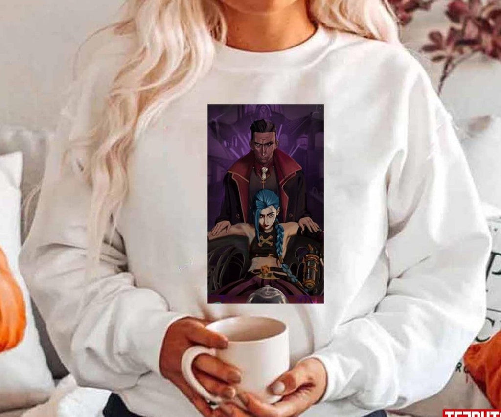 Arcane Jinx &amp; Silco League of Legends Unisex Hoodie