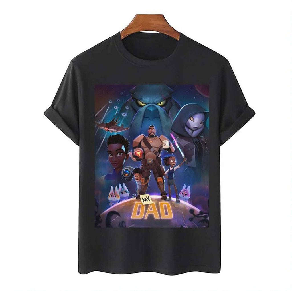 Superhero Cartoon My Dad The Bounty Hunter Unisex T-Shirt