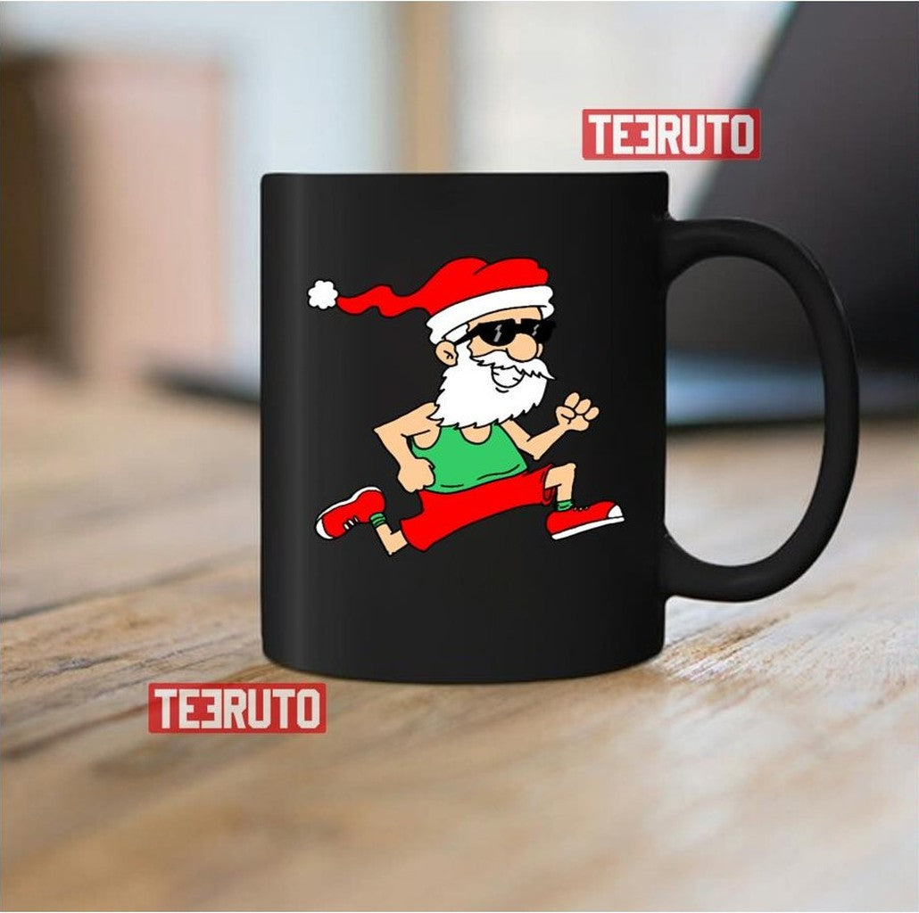 Running Santa Christmas In July Race Sweatshirt